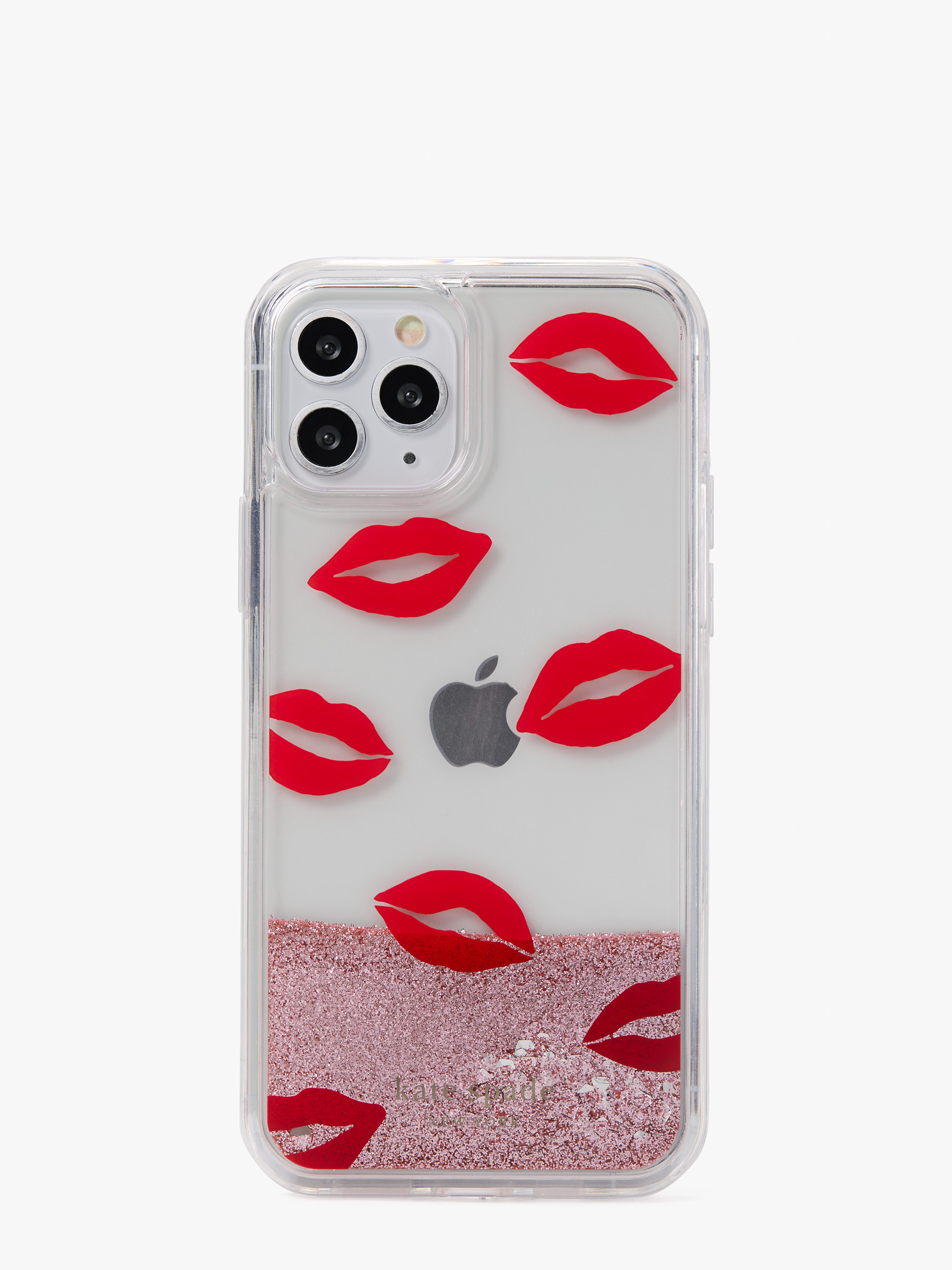 lips liquid glitter iphone 12/12 pro case