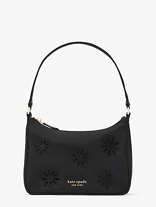 the little better sam embroidered nylon small shoulder bag by kate spade new york non-hover view