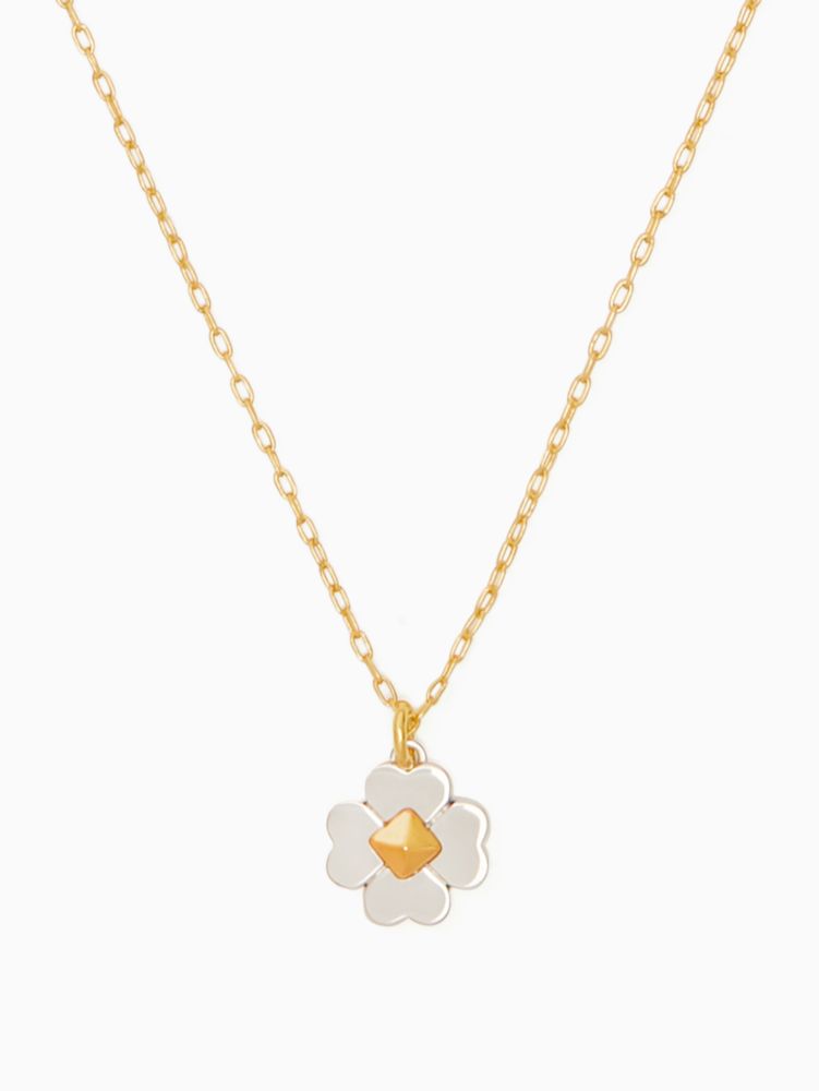 Spades & Studs Metal Pendant Necklace Kate Spade Outlet