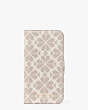 Spade Flower Coated Canvas iPhone 13 Pro Magnetic Wrap Folio Case, Parchment Multi, Product