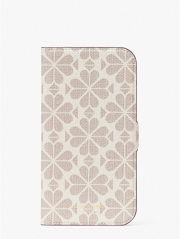 spade flower coated canvas iphone 13 pro max magnetic wrap folio case, , rr_large