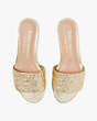 Emmie Slide Sandals, Pale Gold, Product