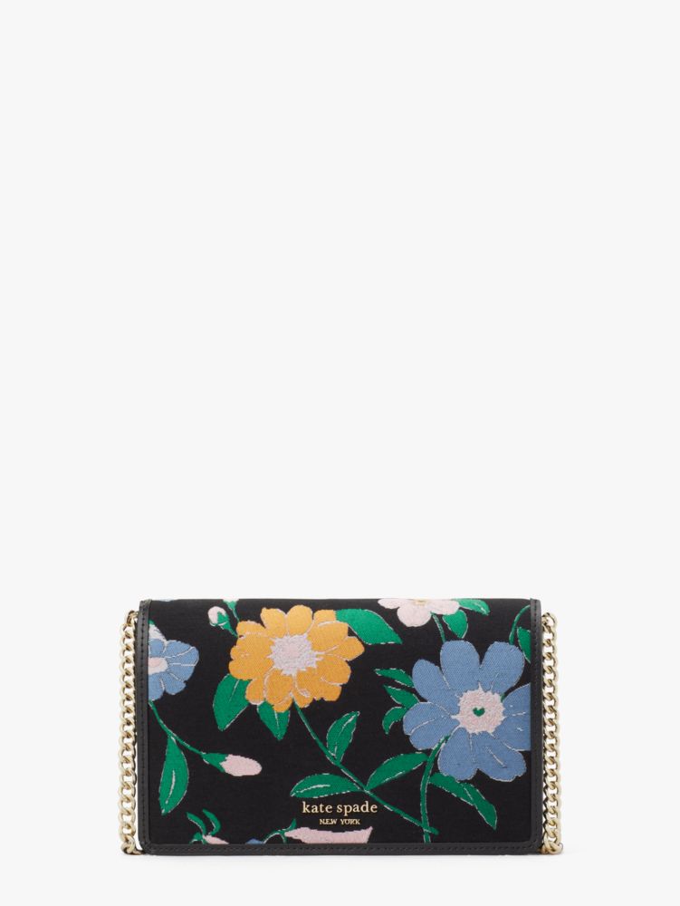 Floral Jacquard Chain Wallet | Kate Spade New York