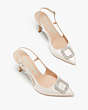 Buckle Up Slingback Pumps, Ivory Bridal, Product