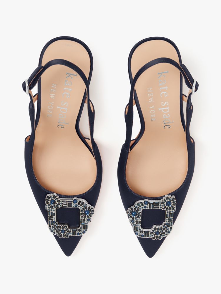 Buckle Up Slingback Pumps, Blazer Blue, Product