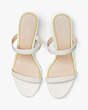 Play Tennis Slide Sandals, Parchment/Granny Smith, Product