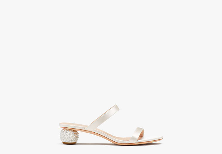 Palm Springs Crystal Slide Sandals, Ivory Bridal, Product image number 0