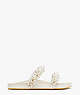 Rosa Slide Sandals, Parchment, ProductTile