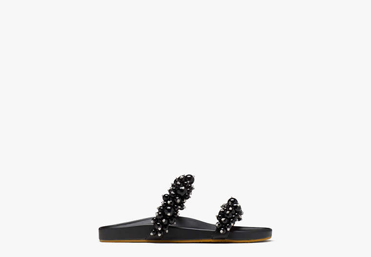 Rosa Slide Sandals, Black, Product