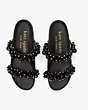 Rosa Slide Sandals, Black, Product