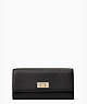 Lucia Large Slim Flap Wallet, Black, ProductTile