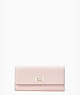 Lucia Large Slim Flap Wallet, Chalk Pink, ProductTile