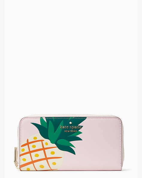 Pineapple Large Continental Wallet, Pink Multi, ProductTile