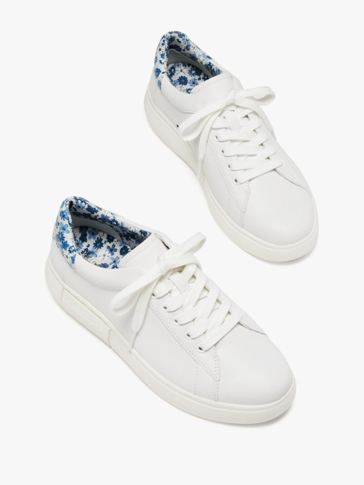 Women's optwht/flrl med blue lift sneakers | Kate Spade New York NL