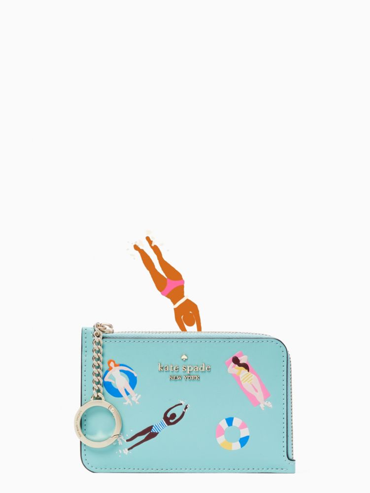 Pool Float Medium L Zip Card Holder Kate Spade Surprise