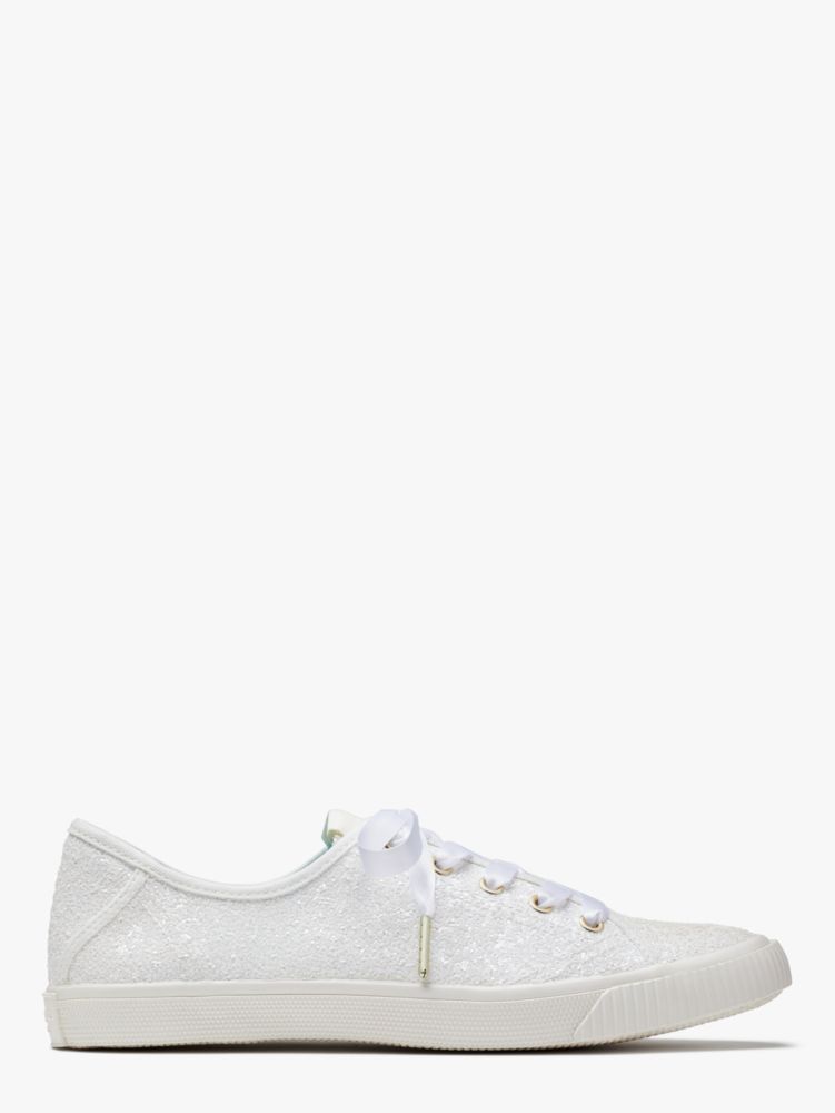 Shop Kate Spade Trista Sneakers In Optic White