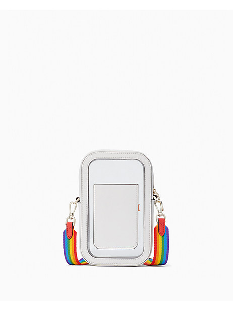 Rainbow North South Phone Crossbody Bag