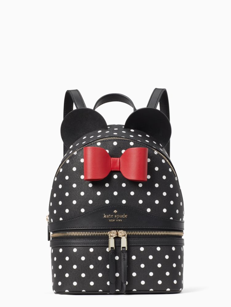 Disney X Kate Spade New York Minnie Dome Backpack, Black Multi, ProductTile