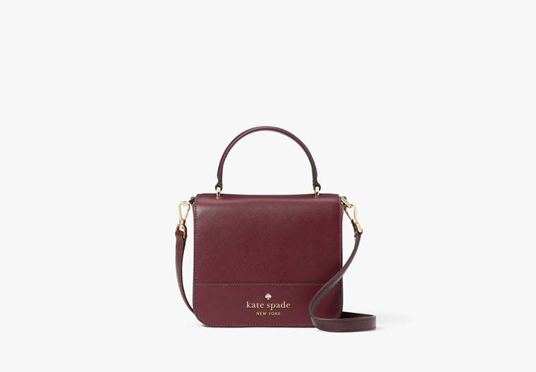 Kate Spade,staci square crossbody,Deep Berry image number 0