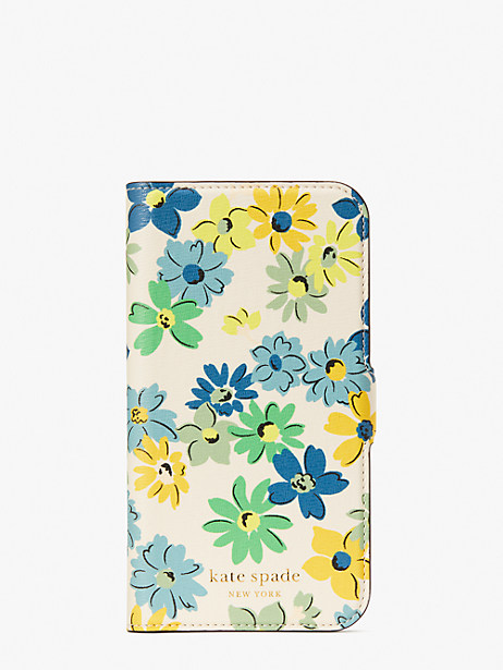 spencer floral medley iphone 13 magnetic wrap folio case