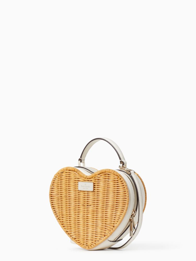 Kate Spade Love Shack Heart Wicker Crossbody K7403