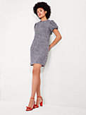 tweed puff-sleeve dress, , s7productThumbnail