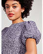 Tweed Puff-sleeve Dress, Multi, Product