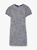 tweed puff-sleeve dress, , s7productThumbnail