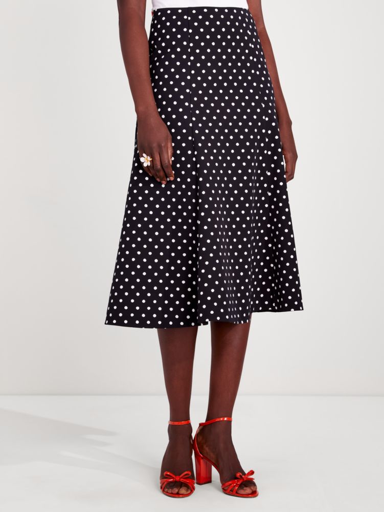 Harmony Dot Twill Skirt | Kate Spade New York