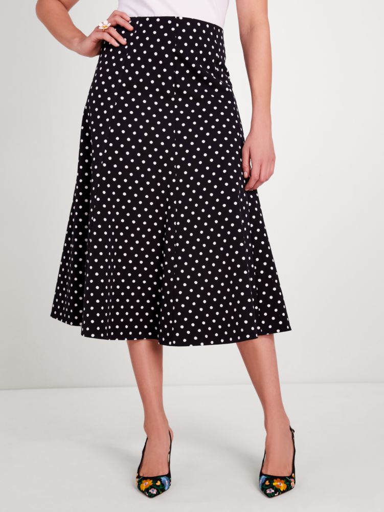 Harmony Dot Twill Skirt | Kate Spade New York