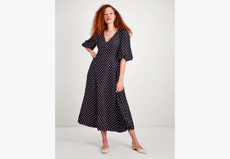 Kate Spade,harmony dot cloqué dress,dresses & jumpsuits,60%,Black