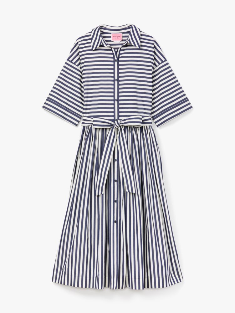 Julia Stripe Bungalow Midi Dress | Kate Spade New York
