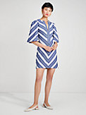 stripe double cloth dress, , s7productThumbnail