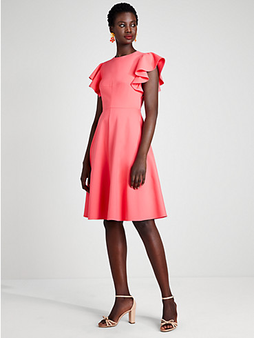 ponte flutter-sleeve dress, , rr_productgrid