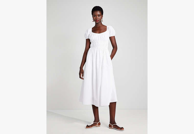 Seersucker Riviera Dress, Fresh White, Product