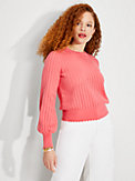 pointelle rib sweater, , s7productThumbnail