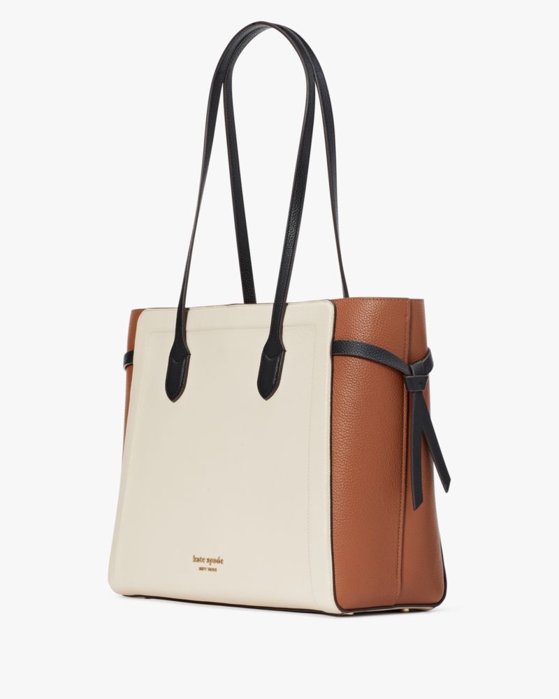 ノット カラーブロック ぺブル レザー ラージ トート, Allspice Cake Multi, Product