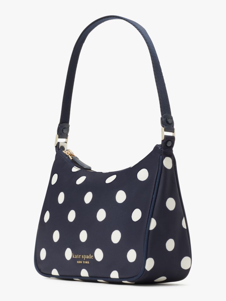The Little Better Sam Sunshine Dot Small Shoulder Bag, Rich Navy Multi, Product