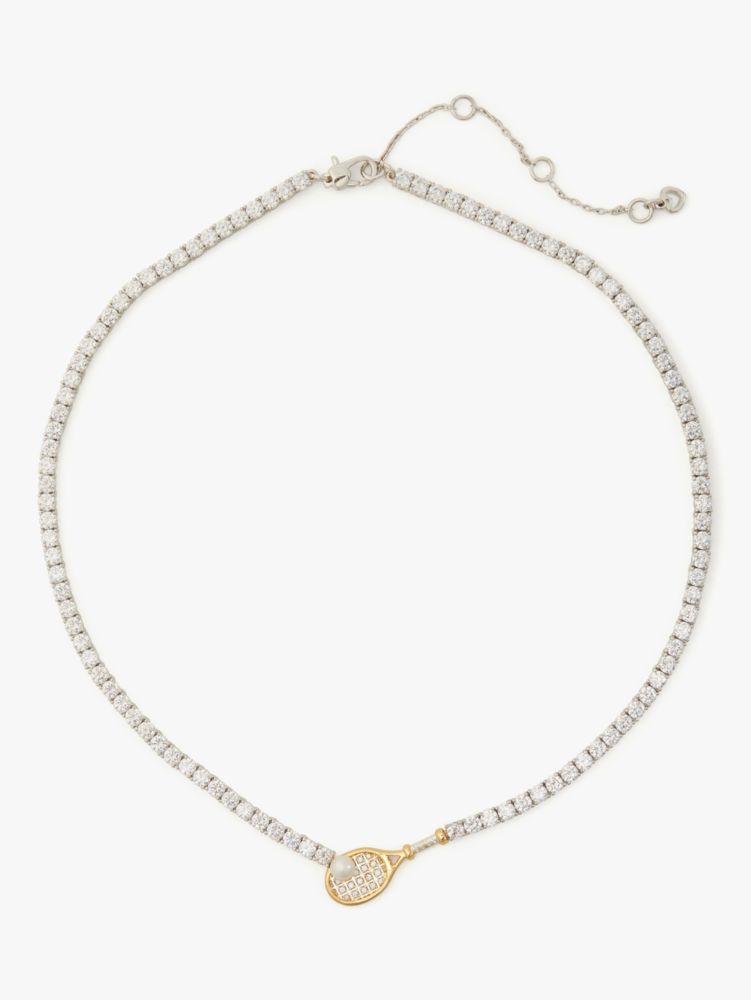 Queen Of The Court Tennis Racket Necklace | Kate Spade New York