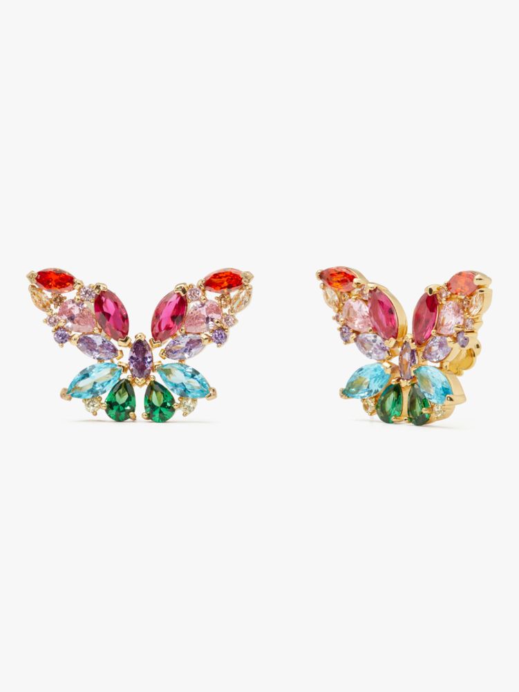 Social Butterfly Statement Studs, Multi, Product