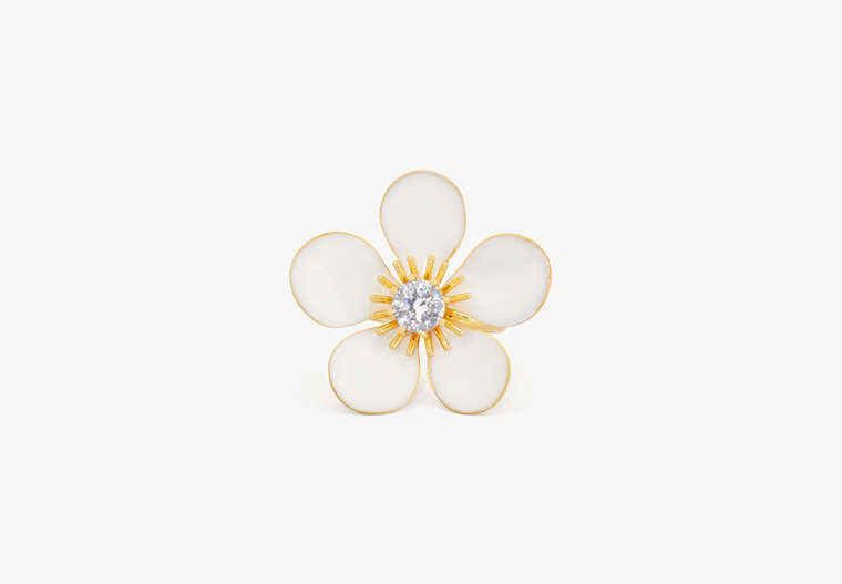 Garden Party Enamel Flower Ring, White Multi, Product