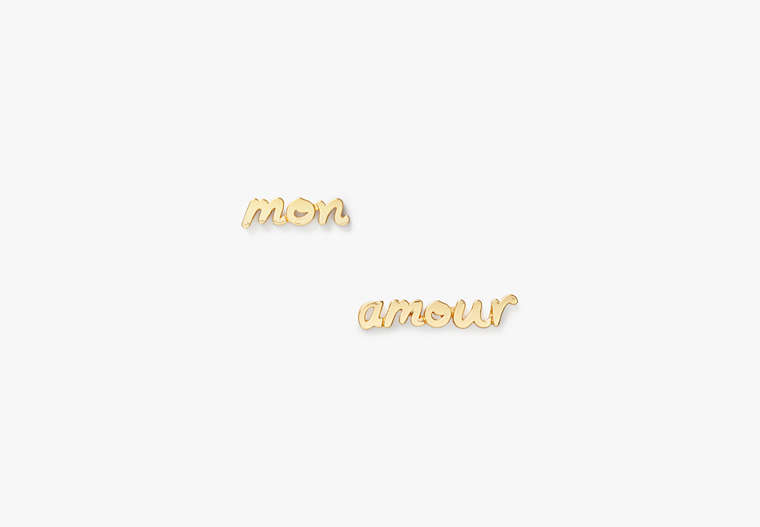 true love mon amour studs, , Product image number 0