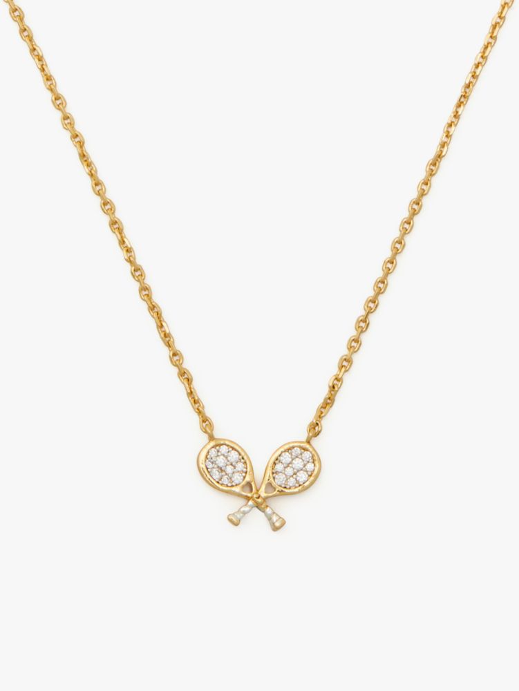 Queen Of The Court Tennis Mini Pendant | Kate Spade New York