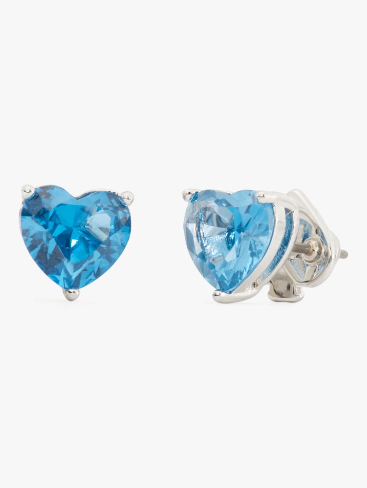 My Love Heart Studs, Blue, Product