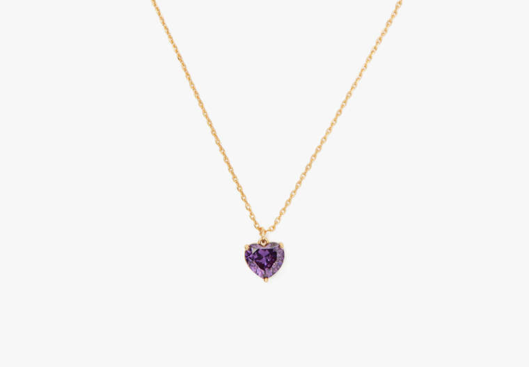 My Love February Heart Pendant, Amethyst, Product image number 0