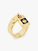 lock and spade enamel ring, , s7productThumbnail