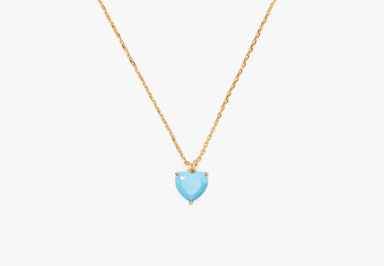My Love December Heart Pendant, Turquoise, Product