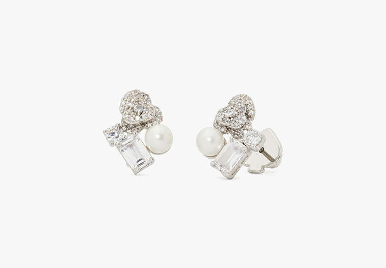 Bouquet Toss Cluster Studs, White Multi, Product image number 0