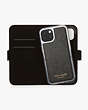 Spencer iPhone 13 Magnetic Wrap Folio Case, Warm Beige/Black, Product