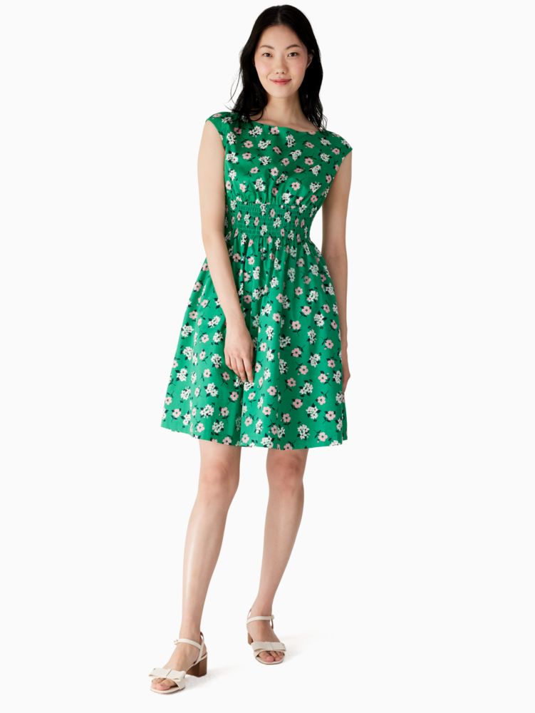 Green floral dress by Kate Spade 